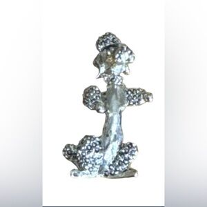 Vintage gold tone Poodle Brooch